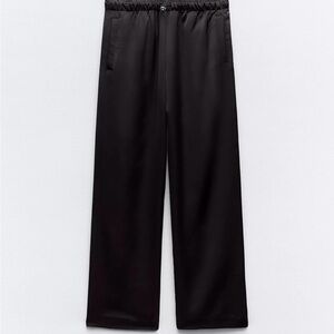 Zara Wide Leg Satin Pants